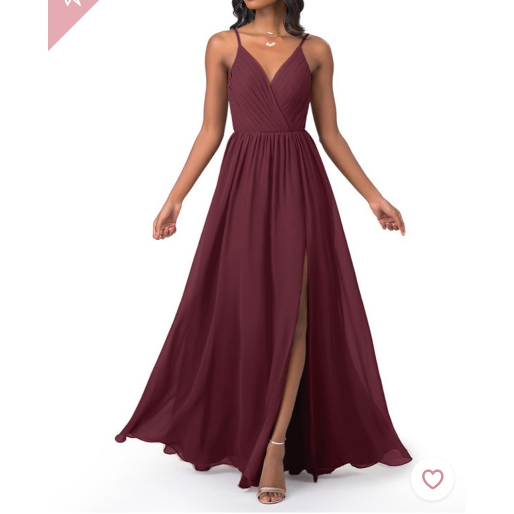 Azazie Gracie Dress in Cabernet